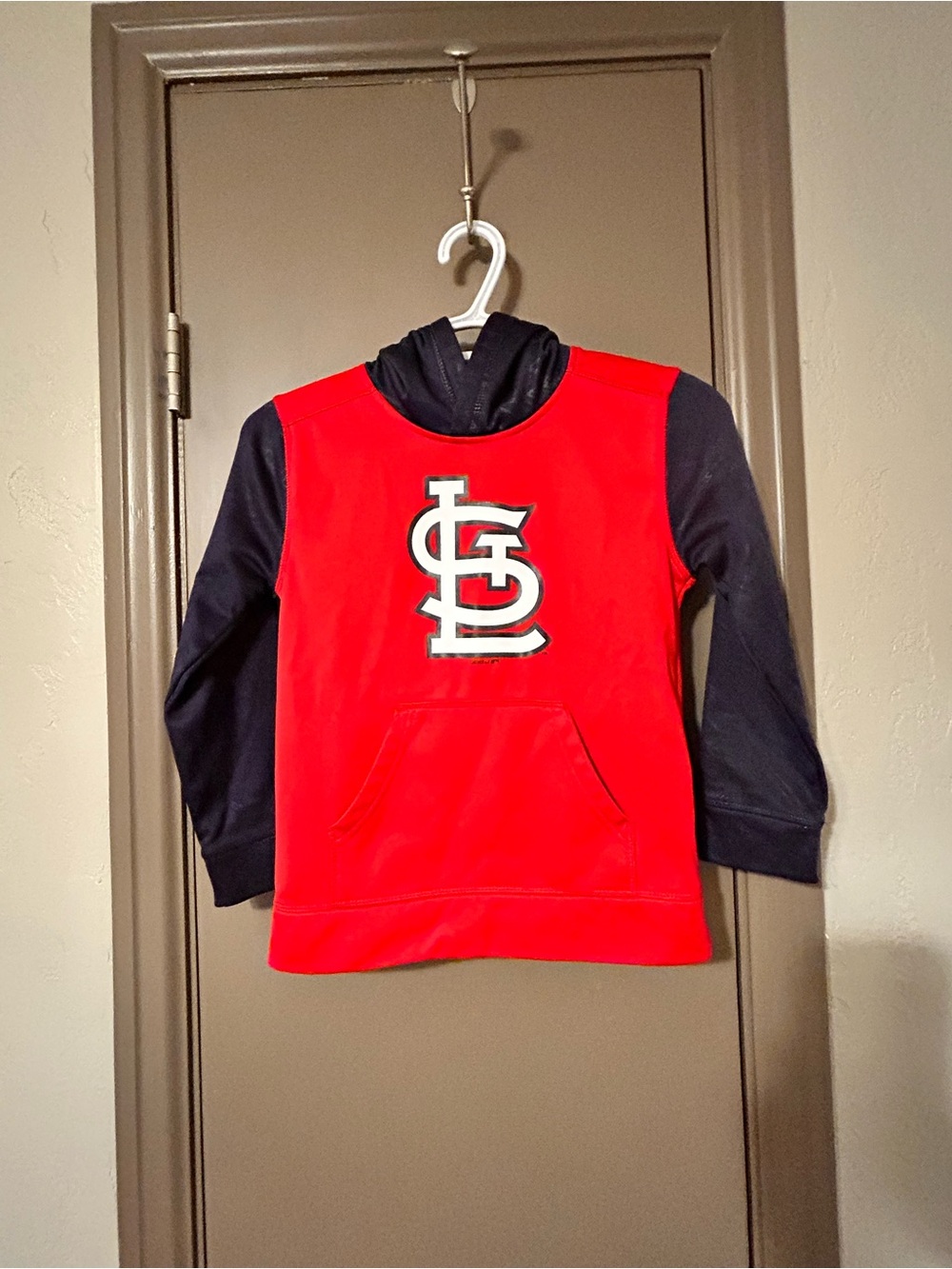 STL Cardinals Red & Navy Hooded Pullover